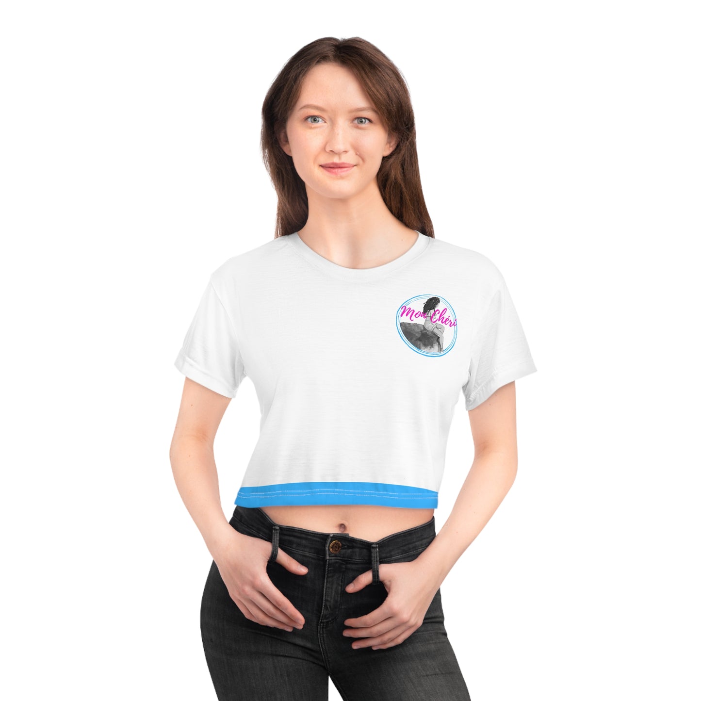 Blue Crop Tee