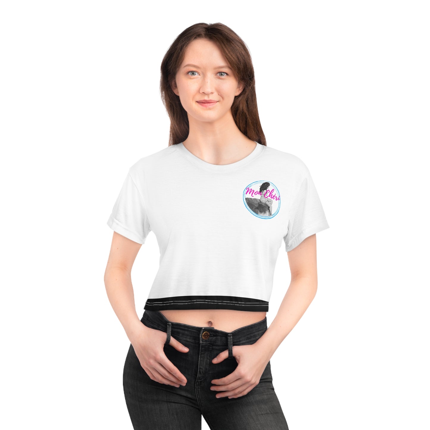 Black Crop Tee