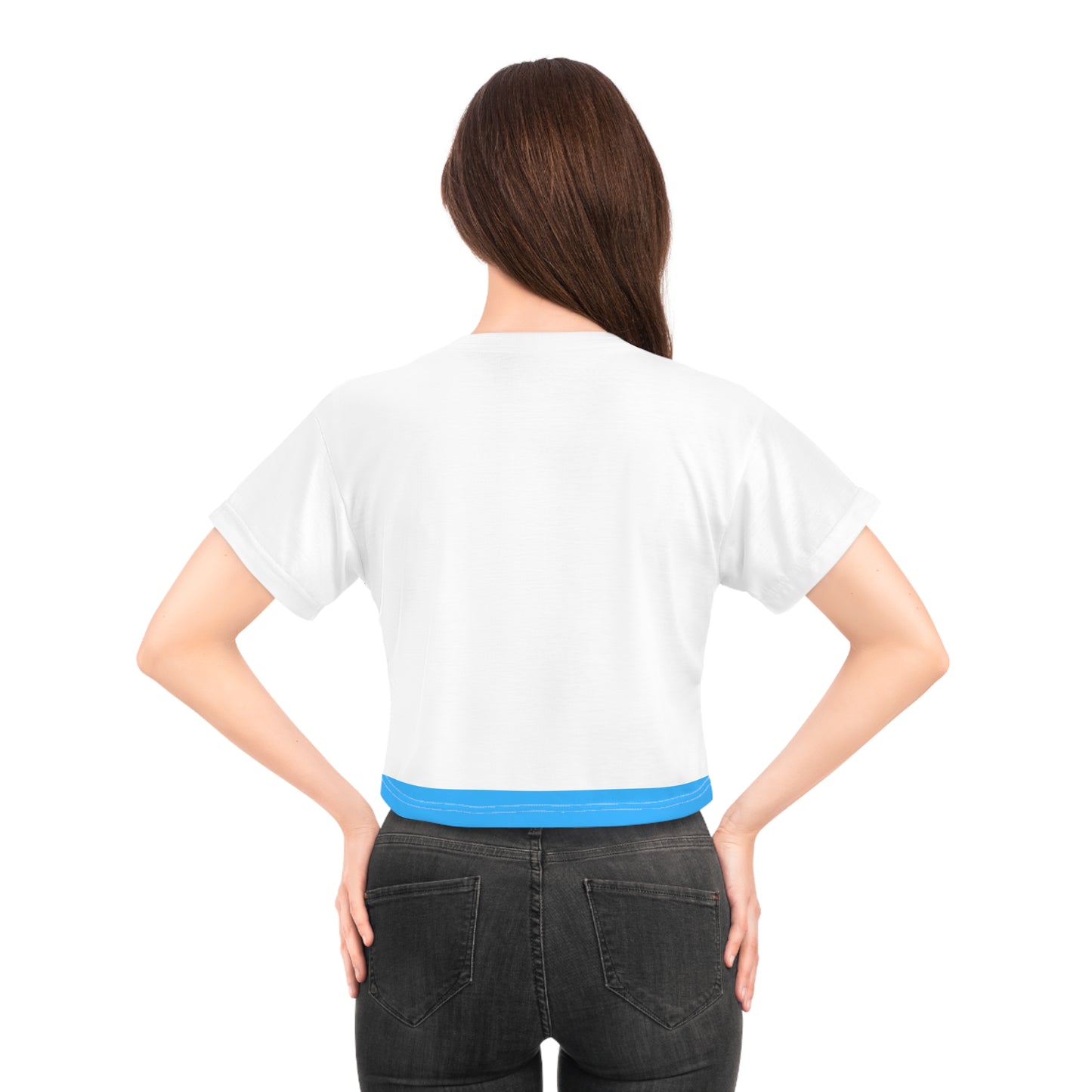 Blue Crop Tee